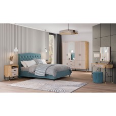 Naktskapīts DANTE DT22, Ozols cremona/Kašmirs matēts/Melns